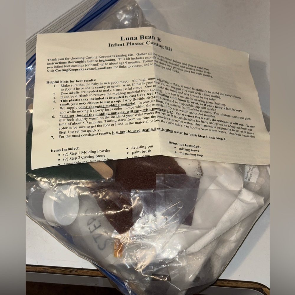 Luna Bean Infant Plaster Making Kit